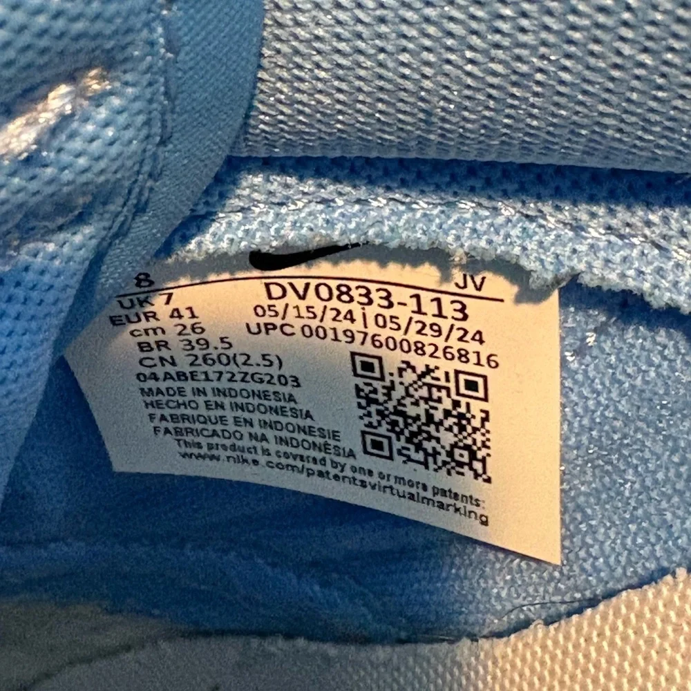 Nike Dunk Low Retro Coconut Milk University Blue DV0833-113 Sneakers size 8 - Picture 8 of 8